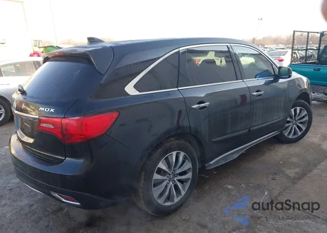2014 Acura Mdx Technology Package z USA, uszkodzony, nr VIN 5FRYD3H44EB006990